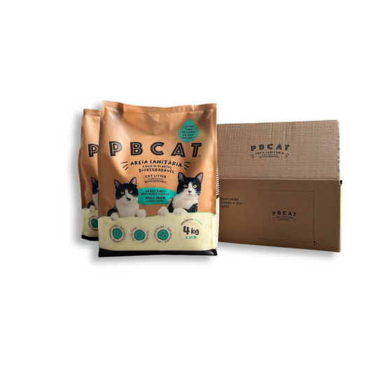 Kit com 2 Pacotes de Areia PBCAT GRÃOS FINOS + Caixa Interativa!