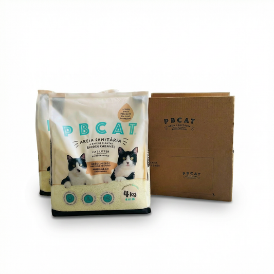 Kit com 2 Pacotes de Areia PBCAT GRÃOS MISTOS + Caixa Interativa!