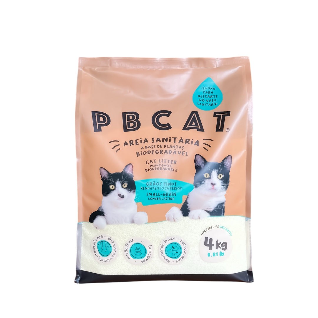 Arena biodegradable PBCAT 4 kg - Granos finos